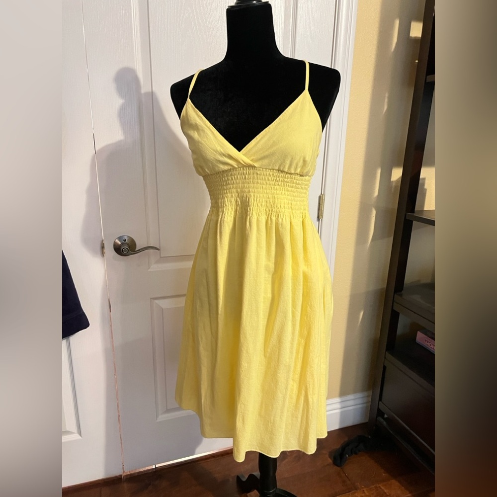 Yellow Spaghetti Strap Dress